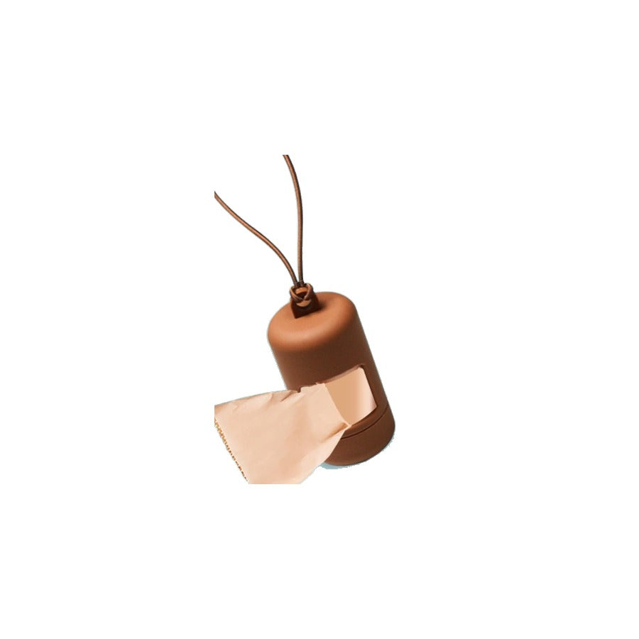 Poop bag dispenser, clips onto the lead