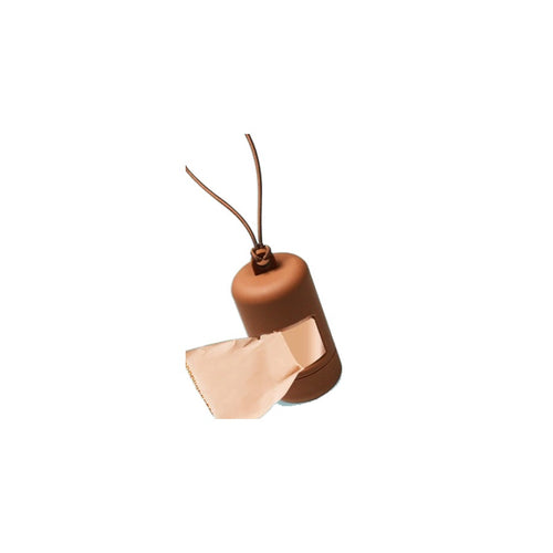 Poop bag dispenser, clips onto the lead